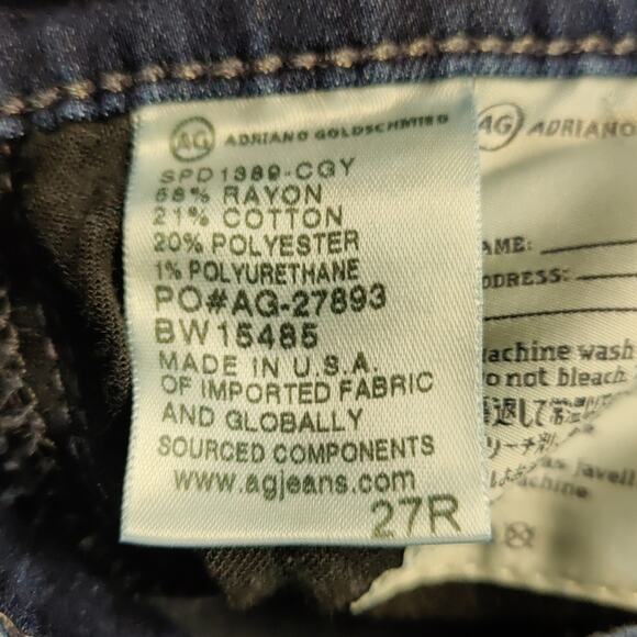 AG Adriano Goldschmied The Legging Ankle Super Skinny Ankle 27 Classic Preppy - Picture 10 of 10